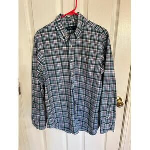 Ralph Lauren‎ Green Plaid ButtonUp Long Sleeve Shirt Size Medium e1